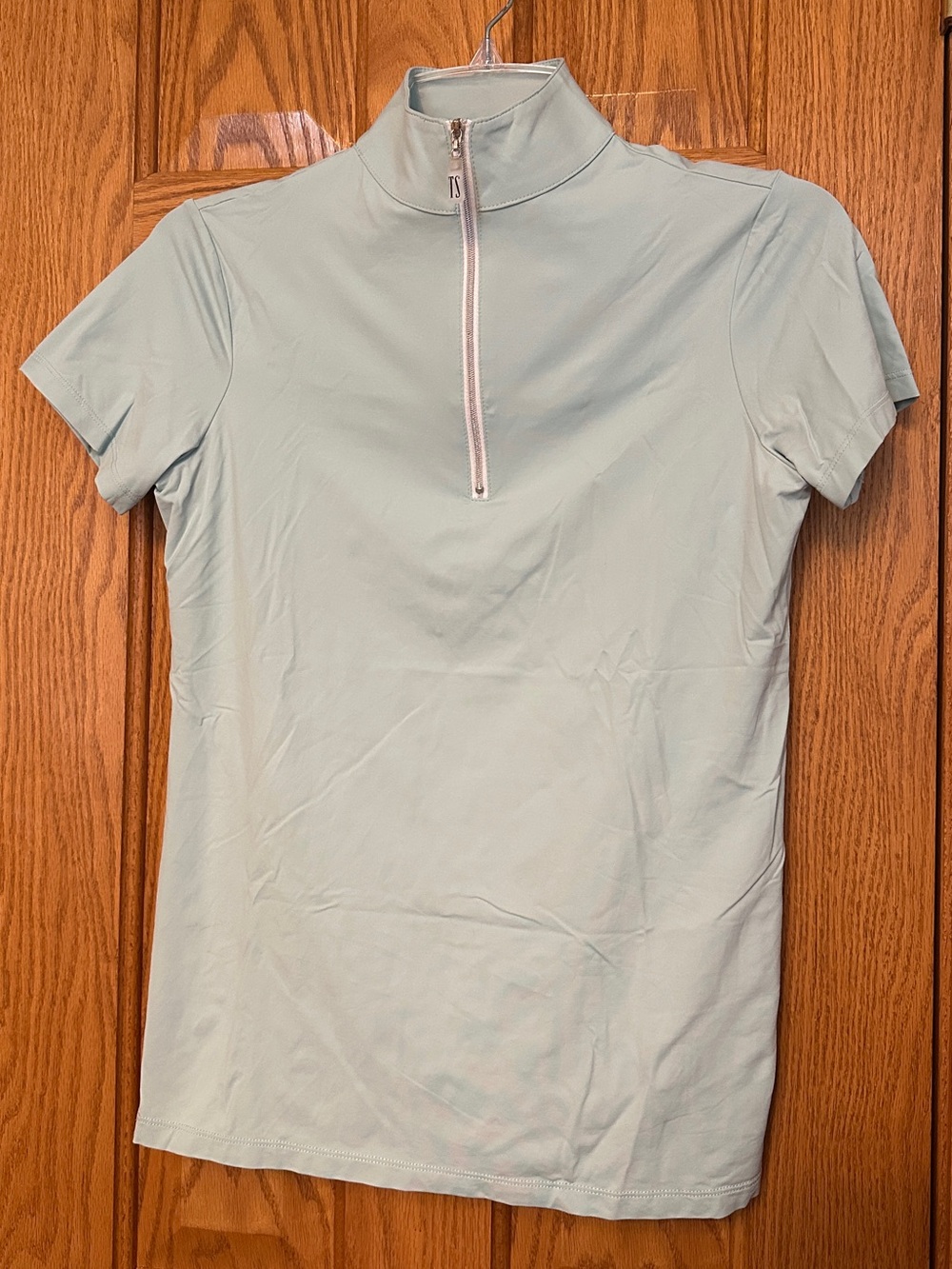 Tailored sportsman icefil short sleeve riding sun shirt - in seabreeze green